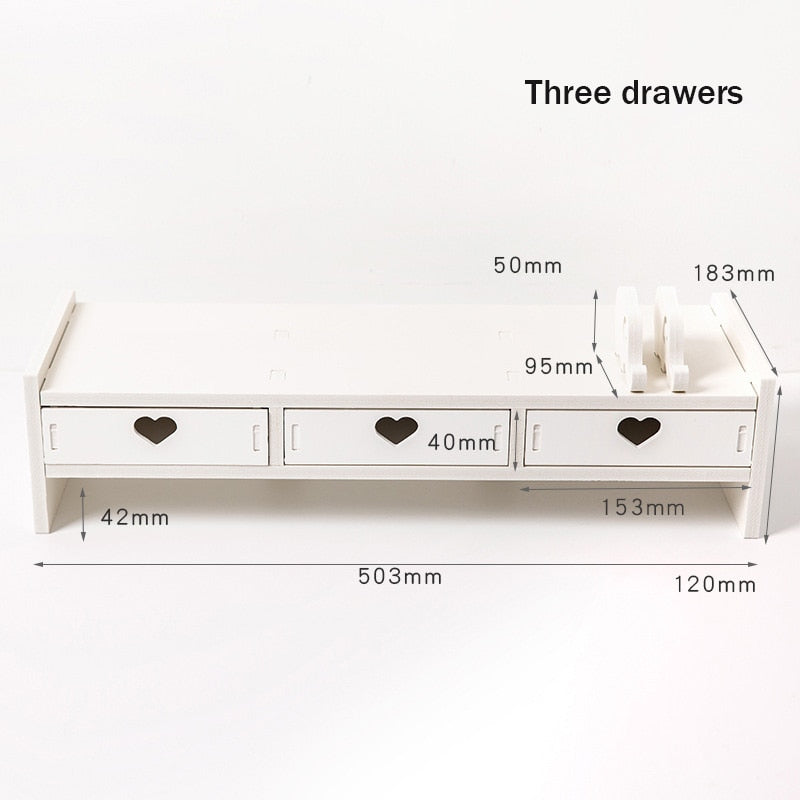 Kawaii Storage Desktop Rack with Drawers