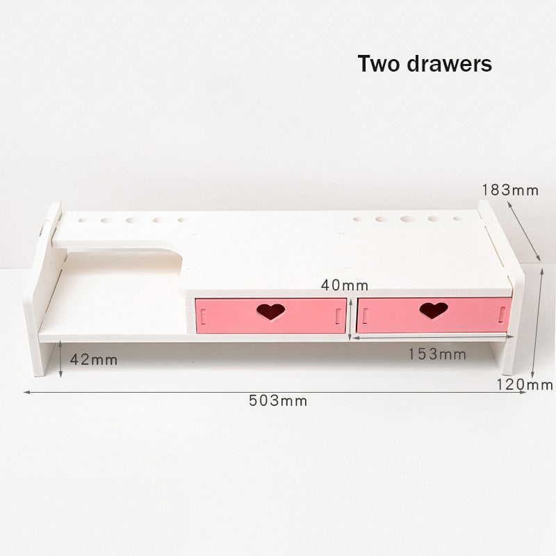 Kawaii Storage Desktop Rack with Drawers
