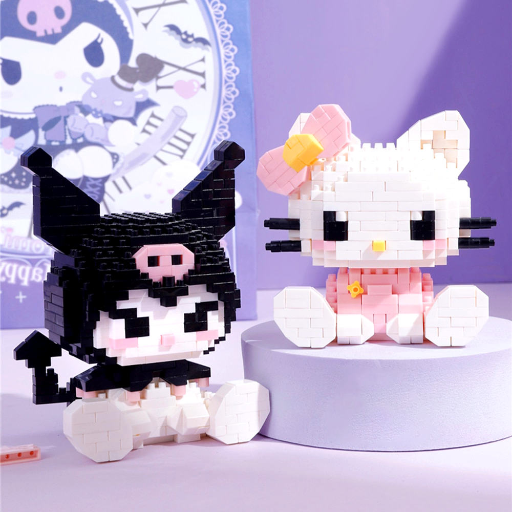 Hello Kitty Pink Bow Building Block Toy