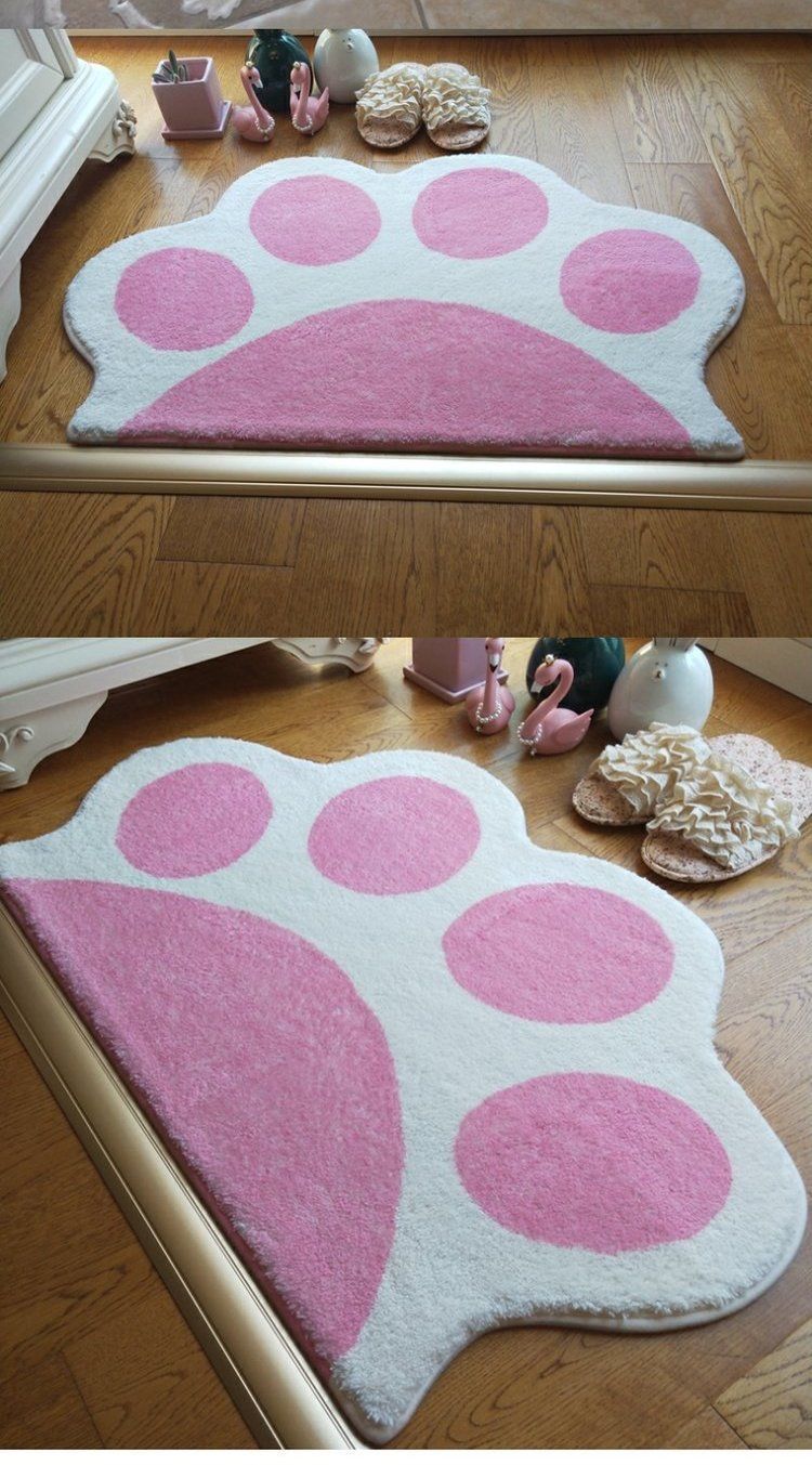 Kawaii Neko Cat Paw Carpet
