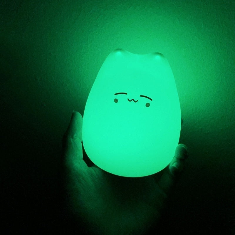 Kawaii Sleepy Cat Night Light