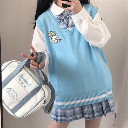 Cinnamoroll Blue Knitted Sweater Vest