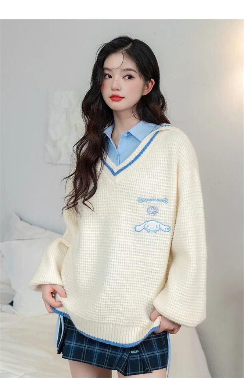 Cinnamoroll V-Neck Sweater