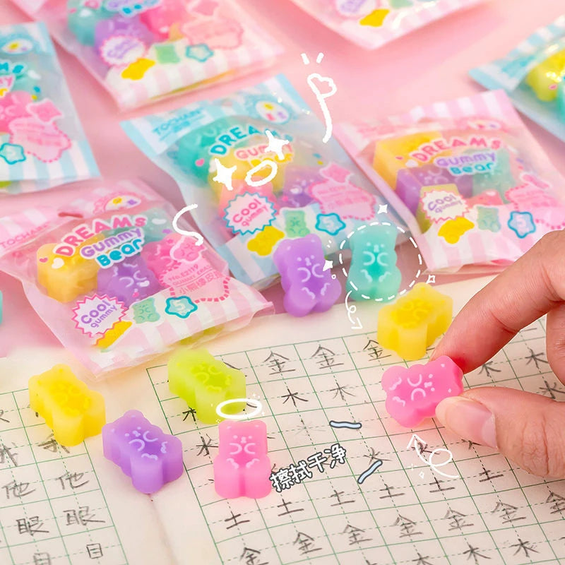 Gummy Bear Eraser Set