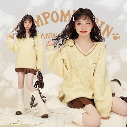 Pompompurin V-Neck Sweater