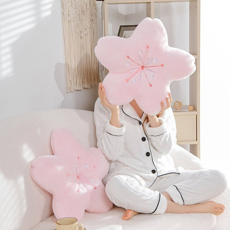 Sakura Cherry Blossom Plush Pillow