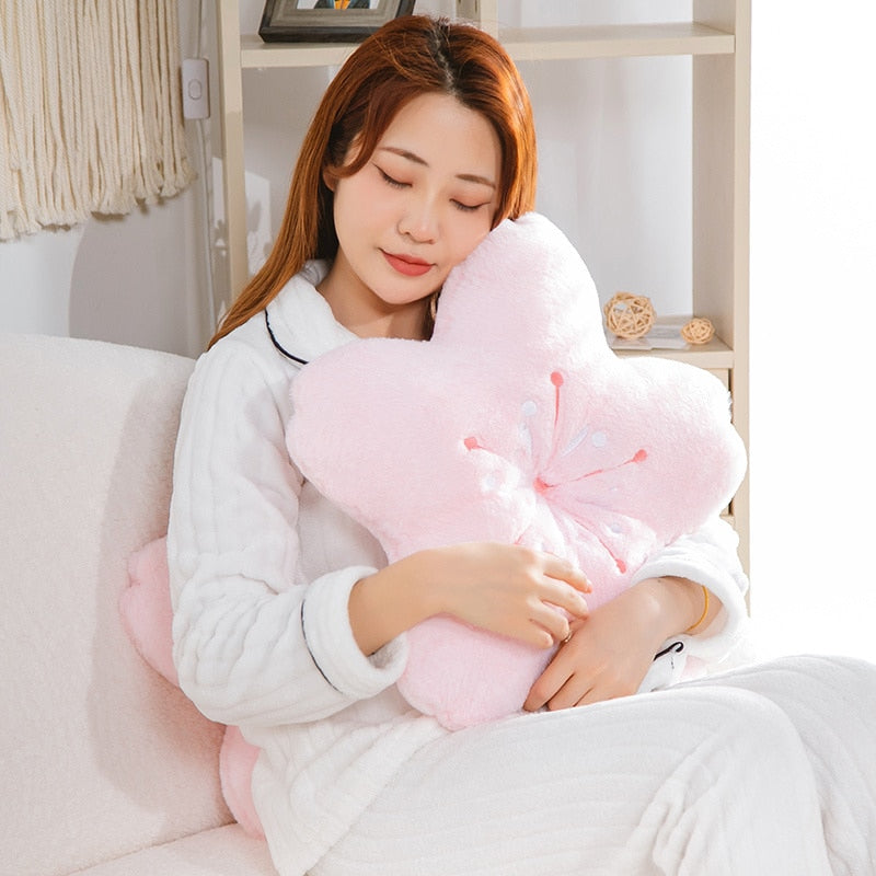 Sakura Cherry Blossom Plush Pillow