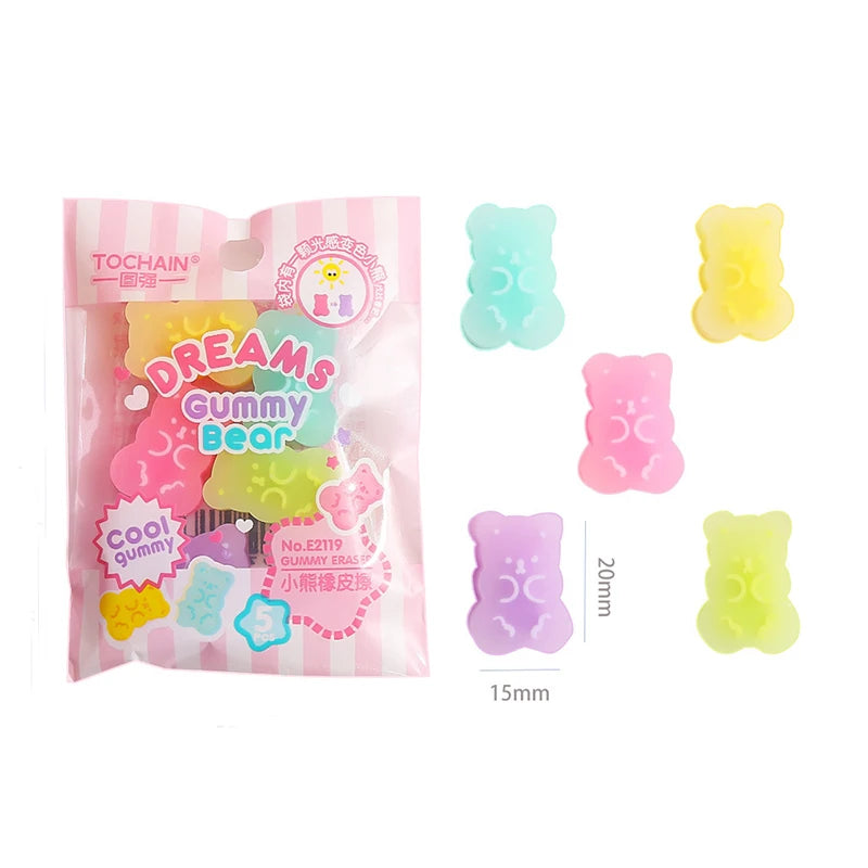 Gummy Bear Eraser Set