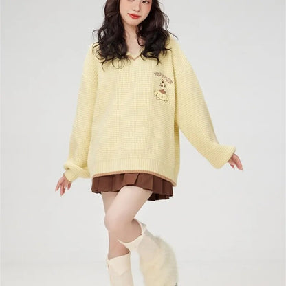 Pompompurin V-Neck Sweater