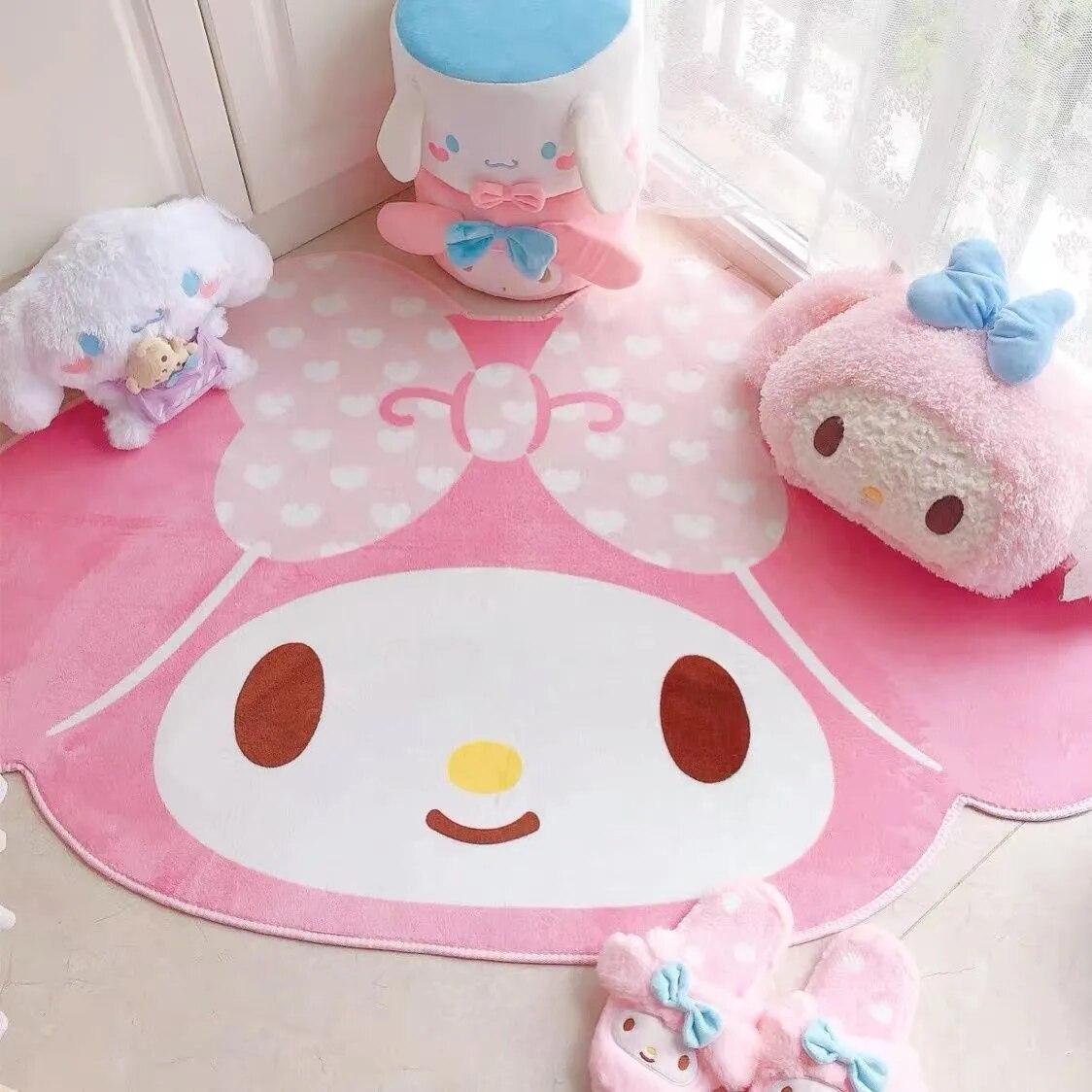 My Melody Carpet Pink Bow