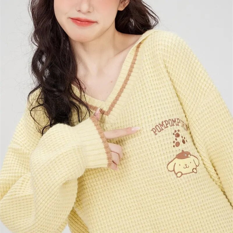 Pompompurin V-Neck Sweater