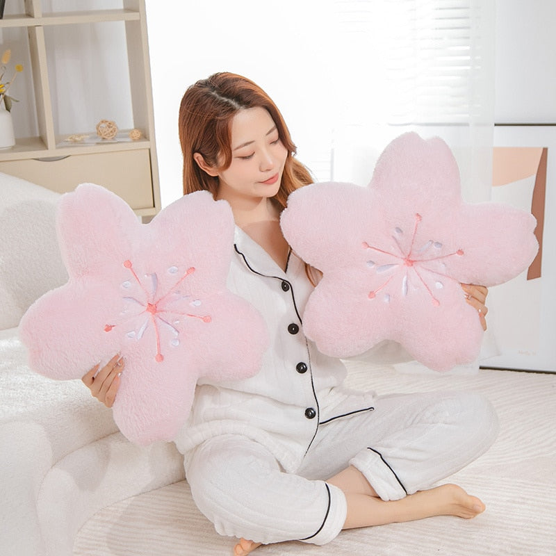 Sakura Cherry Blossom Plush Pillow