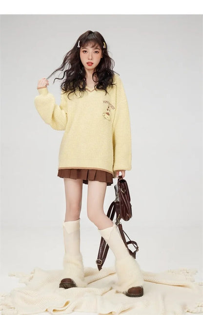 Pompompurin V-Neck Sweater