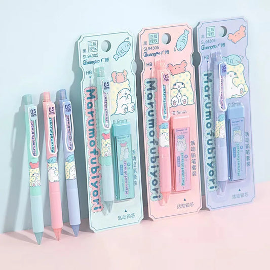 Marumofubiyori Mechanical Pencil Set 3pcs