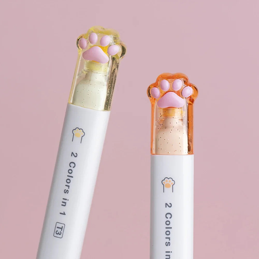 Kawaii Cat Paw Highlighter 6Pcs Set