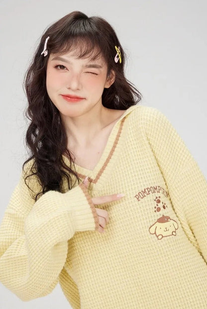 Pompompurin V-Neck Sweater