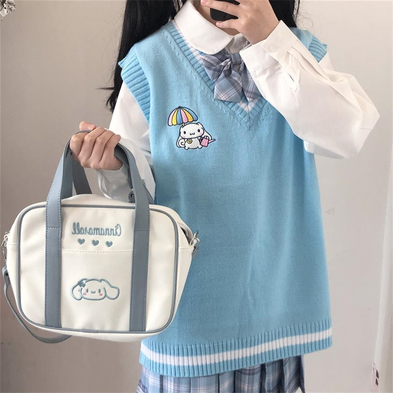 Cinnamoroll Blue Knitted Sweater Vest