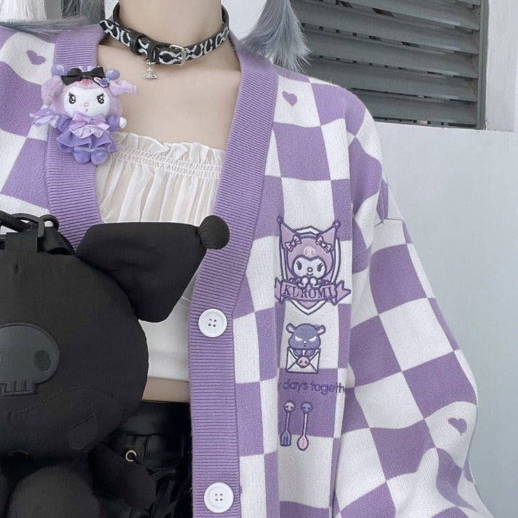 Kuromi Cardigan Sweater