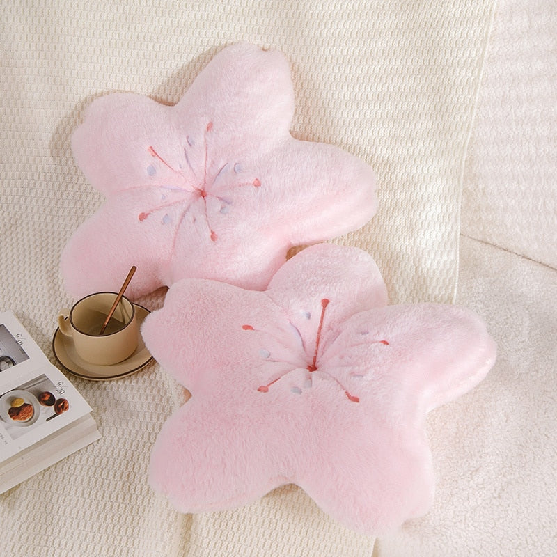 Sakura Cherry Blossom Plush Pillow