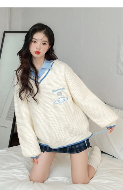 Cinnamoroll V-Neck Sweater