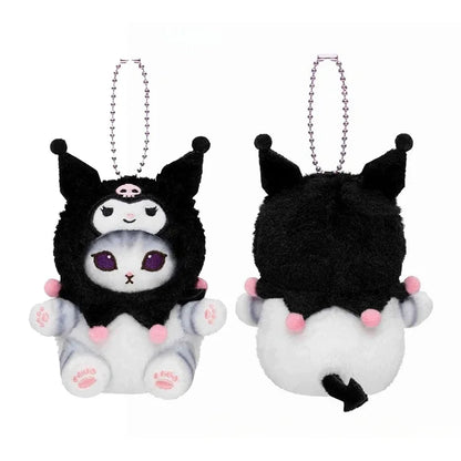 Mofusand Kuromi Plush Keychain