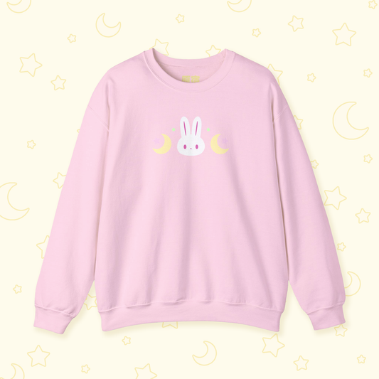 Bunny Moon Sweatshirt Pink