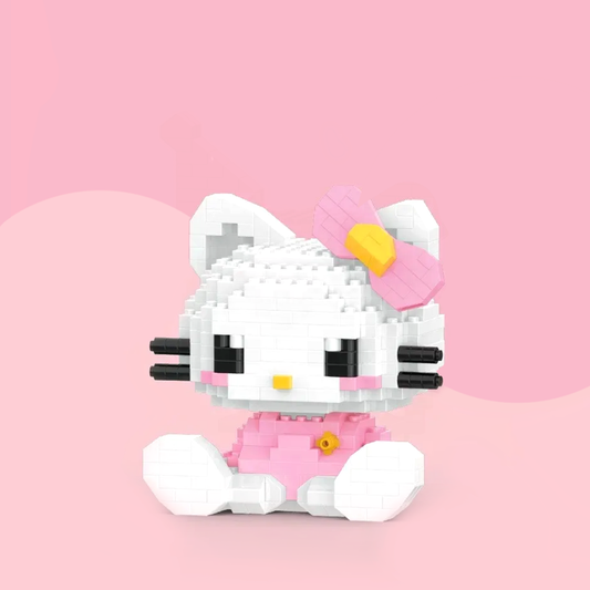 Hello Kitty Pink Bow Building Block Toy