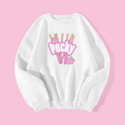 Pink Peach Pocky Sweatshirt