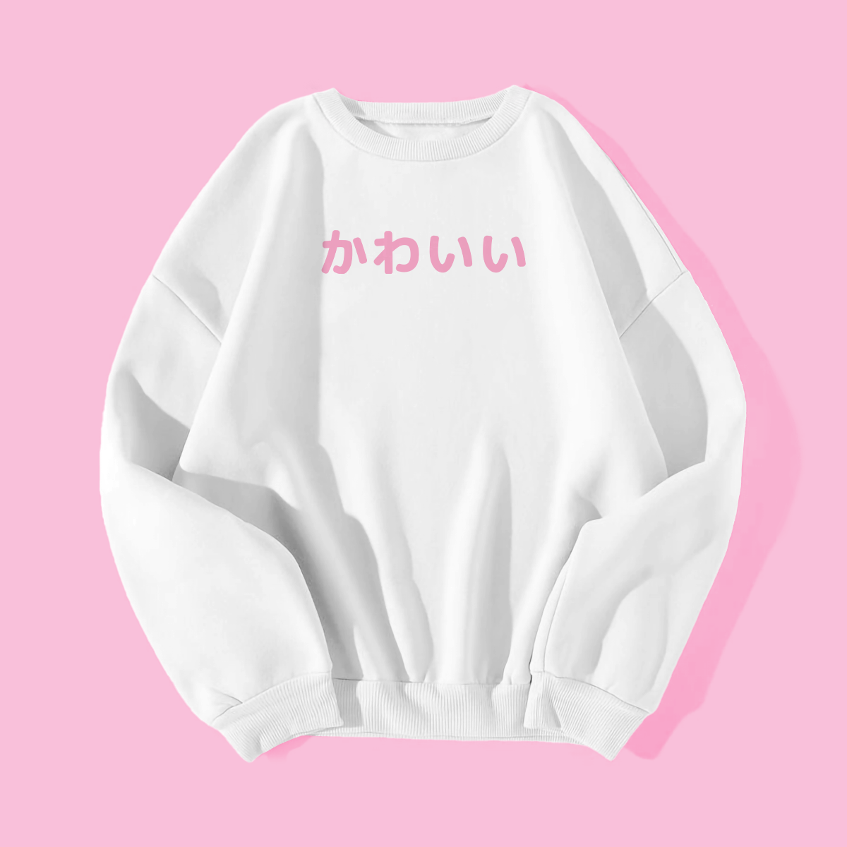 Kawaii Hiragana Pink Sweatshirt