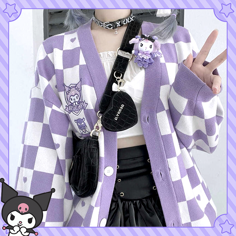 Kuromi Cardigan Sweater