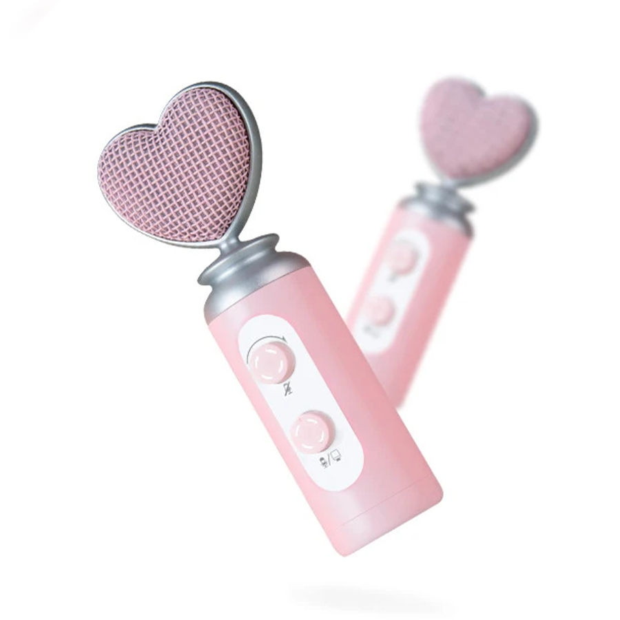 Pink Heart Microphone