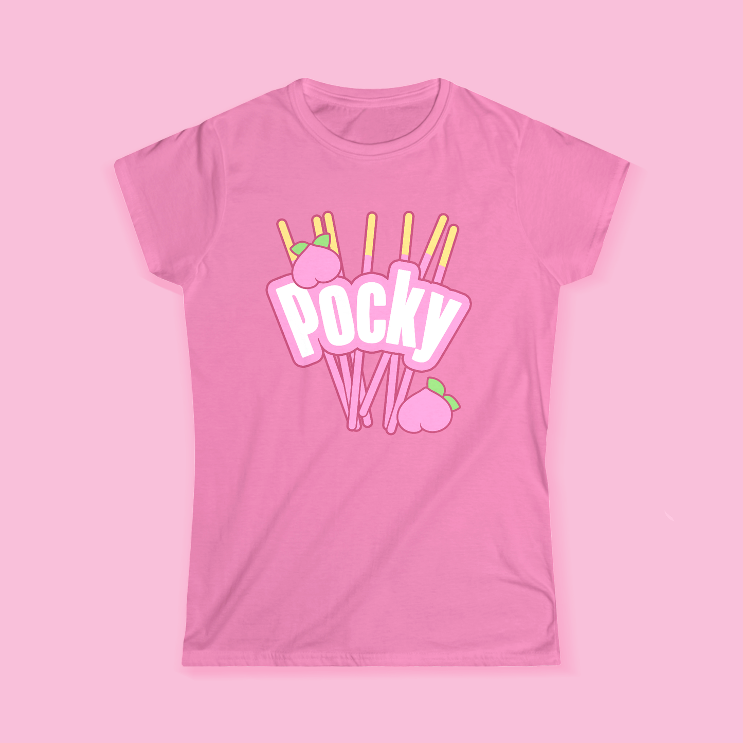 Pocky T-Shirt - Pink Peach