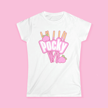 Pocky T-Shirt - Pink Peach