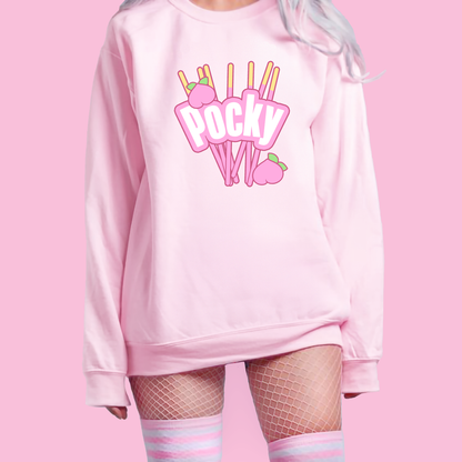 Pink Peach Pocky Sweatshirt