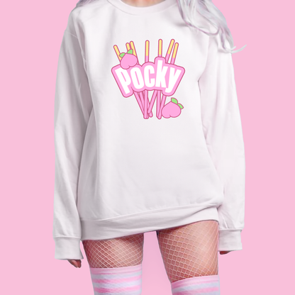 Pink Peach Pocky Sweatshirt