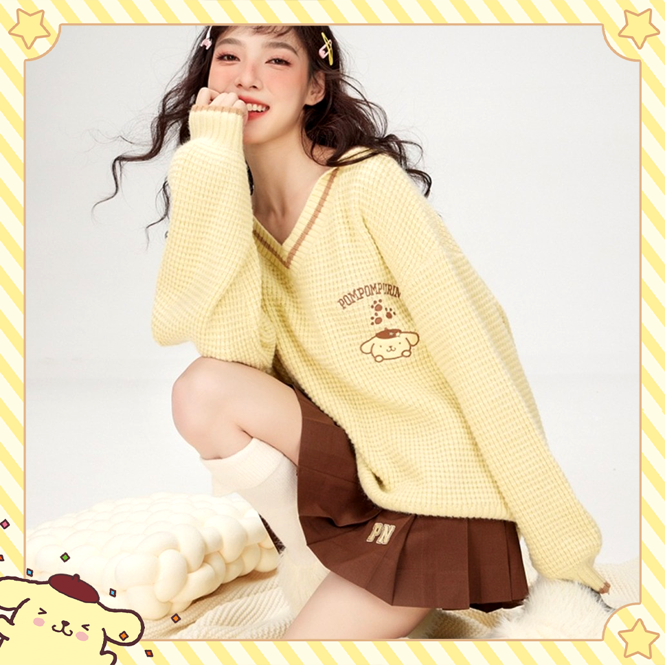 Pompompurin Sanrio Sweater - Kawaii Clothes