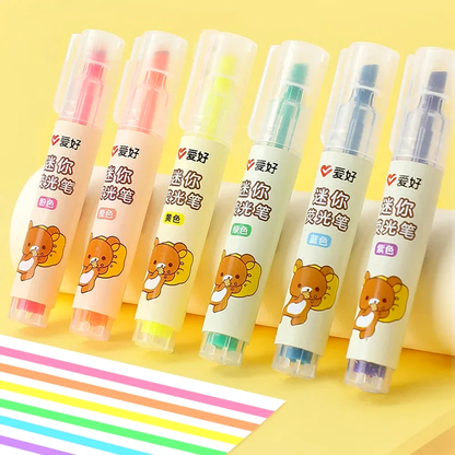 Rilakkuma Mini Highlighter Set 6Pcs