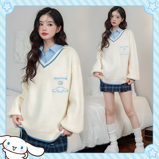 Cinnamoroll V-Neck Sweater