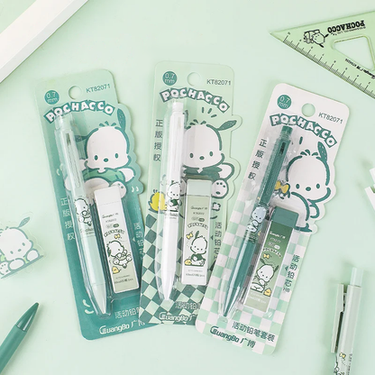 Pochacco Mechanical Pencil Set 3Pcs