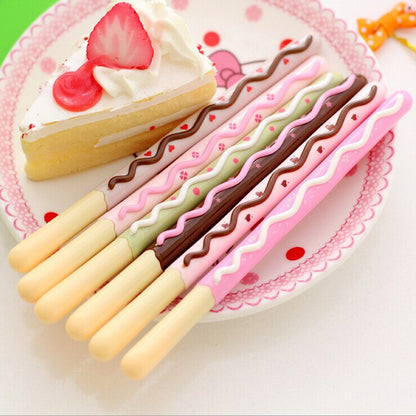 Decorated Pocky Stick Cookie 4PCS Gel Pen