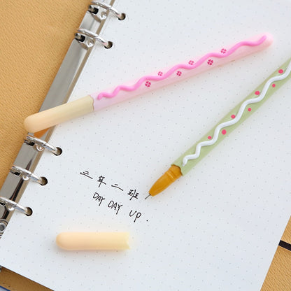 Decorated Pocky Stick Cookie 4PCS Gel Pen