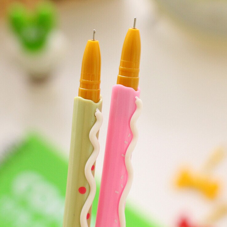 Decorated Pocky Stick Cookie 4PCS Gel Pen