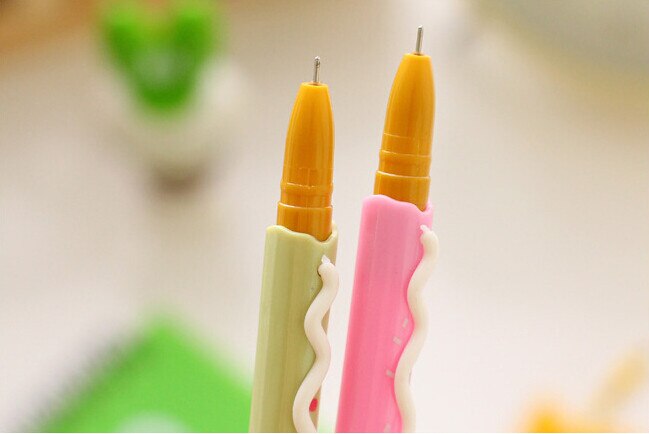 Decorated Pocky Stick Cookie 4PCS Gel Pen