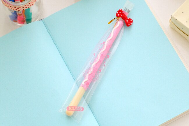 Decorated Pocky Stick Cookie 4PCS Gel Pen