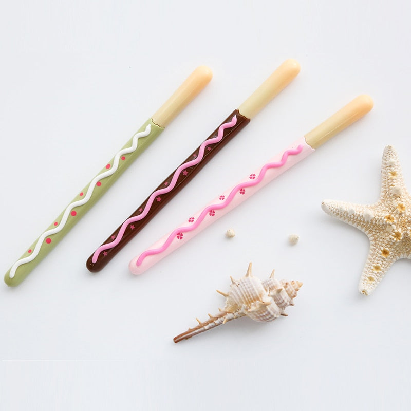 Decorated Pocky Stick Cookie 4PCS Gel Pen