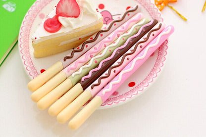 Decorated Pocky Stick Cookie 4PCS Gel Pen