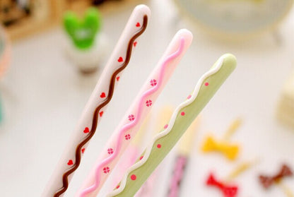 Decorated Pocky Stick Cookie 4PCS Gel Pen