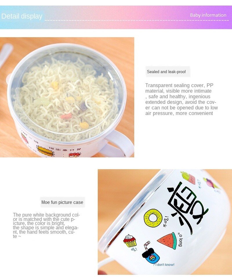 Ramen Noodles Bowl Bunny Lid And Spoon