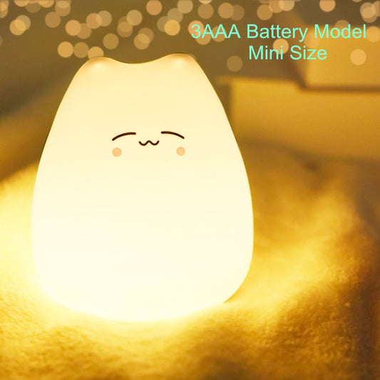 Kawaii Sleepy Cat Night Light