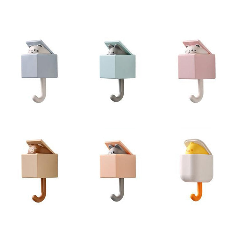 Cute Animal Hook Self Adhesive Hanger